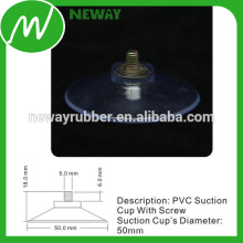 Good Transparency 50mm Adhesive Suction Cup with Screw